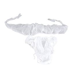 ANGGREK Inkontinenz-Unterwäsche, 20 Stück Frauen Einweg-Unterwäsche Krankenhaus Reise Tragbare Weiße Weiche Atmungsaktive Postpartale Baumwollhöschen von ANGGREK