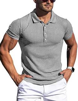 ANGGREK Poloshirt Herren Kurzarm Atmungsaktives Golf-Polo-Hemd Summer von ANGGREK