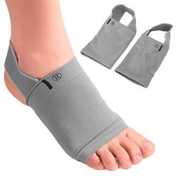 Arch Support Sleeves, ANGGREK Fußgewölbe Bandagen, Professionelle Mittelfuß Kompressions Bogen Stützbandage, Gepolsterte Gel Fußmanschetten Männer und Frauen für Schmerzlinderung und wunde Plattfüße von ANGGREK