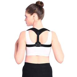 Rückenhaltungskorrektur, Rückenstütze Haltungskorrektur Schlüsselbeinstütze für Schulter-Nackenschmerzen für Männer und Frauen Bequeme Obere Rückenstütze, Verstellbare Rückenstrecker-Unterstützung für von ANGGREK