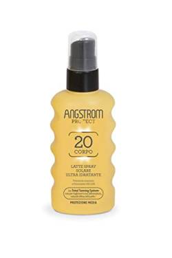 Angstrom Protect Sonnenmilch im Spray-Format, Sonnenschutz Körper 20+ mit feuchtigkeitsspendender und langlebiger Wirkung, geeignet für empfindliche Haut, 175 ml von ANGSTROM