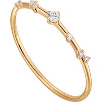 ANIA HAIE Damen Ring, 585er Gelbgold mit 7 Diamanten, zus. ca. 0,073 Karat, gold von ANIA HAIE