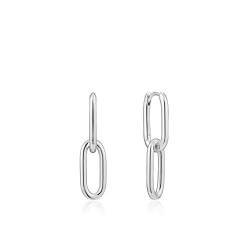 Ania Haie Damen-Ohrhänger Cable Link 925er Silber One Size Silber 32013499 von ANIA HAIE