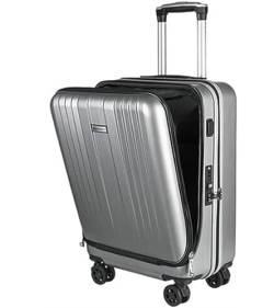 ANIIC Koffer & Trolleys Reisekoffer Gepäckkoffer, Wiederaufladbarer Hartschalenkoffer Mit USB-Handgepäck, Aufgegebenes Gepäck Handgepäck Koffer (Color : B, Size : 24inch) von ANIIC