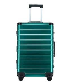 ANIIC Koffer & Trolleys Reisekoffer Hartschalenkoffer Mit Aluminiumrahmen, TSA-Schloss, Ohne Reißverschluss Und Leisen Spinnerrädern Handgepäck Koffer (Color : C, Size : 20") von ANIIC