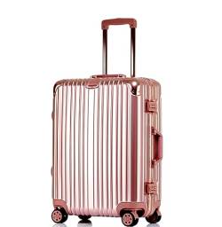 ANIIC Koffer & Trolleys Reisekoffer Reisegepäck-Koffer-Spinner Mit Rollen, Hartschalen-Handgepäckkoffer Für Die Reise Handgepäck Koffer (Color : Rose Gold, Size : 26in) von ANIIC