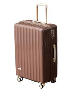 Koffer & Trolleys Reisekoffer Damengepäck Mit Spinnerrädern, Leichter Rollender Kabinenkoffer Für Flugzeuge Handgepäck Koffer (Color : A, Size : 28in) von ANIIC