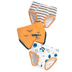 ANIMQUE Kinder Unterhosen Slips Jungen Baumwolle Cartoon Briefs für Elastizität Gemütlich Shorts 3er Pack SJ258, 110 von ANIMQUE