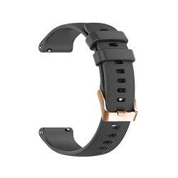 ANKANG Ersatz-Armband für SUUNTO 3 Fitness-Silikon-Armband Sport-Armband für SUUNTO 3 Fitness-Smartwatch, 20 mm Armband (Farbe: Kohleschwarz, Größe: 20 mm Universal) von ANKANG