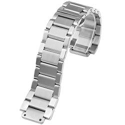 ANKANG Für Hublot Yubo Uhrenarmband Big Bang Classic Fusion Männer Frauen Massives Edelstahl Uhrenarmband Armband 21-13 mm (Farbe: Silber, Größe: 21-13 mm) von ANKANG