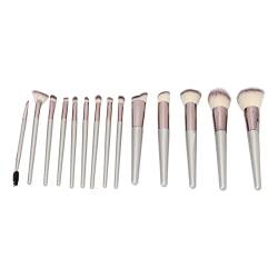 ANKROYU 14-teiliges Make-up-Pinsel-Set, Professioneller Make-up-Pinsel, Tragbares Reise-Kosmetikpinsel-Set, Weiches Haar, Lidschatten, Loser Puderpinsel Für Rouge-Augen-Make-up von ANKROYU