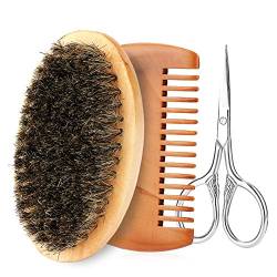 ANKROYU Rasierpinsel, Bartbürste, Gesichtsmassagegerät, Bartpflege-Werkzeuge, Herren-Gesichtsbartreinigung, Rasierpinsel, Professionelle Friseursalon-Werkzeuge(#3) von ANKROYU