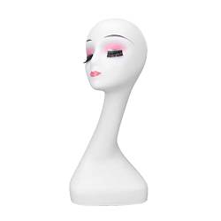 ANKROYU Weiblicher Mannequin-Kopf, Perücken-Display-Kopf, Brillen-Display-Kopf-Modell, 50 Cm Make-up-Männchen-Kopf, Kopf-Mannequin-Kopf, Frauen-Perückenherstellungs-Kopfmodell, Für Die Herstellung Und von ANKROYU