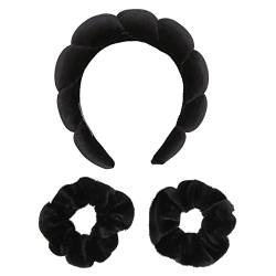 Gesichtswasch-Stirnband, 2 Stück Weiche Polyester-Armbänder Zum Waschen Des Handgelenks, Make-up-Stirnband-Set, Hautpflege-Stirnband Für Frauen von ANKROYU