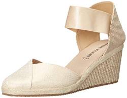 ANNE KLEIN Women's Zoey Wedge Sandal, Natural Gold, 7 UK von ANNE KLEIN