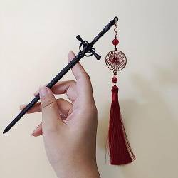 Haarstäbchen Vintage Schwert Quaste Anhänger Haar Sticks for Frauen Chinesische Haarnadeln Disk Hairsticks Haar Essstäbchen Mode Haar Zubehör (Color : 11) von ANTLAS