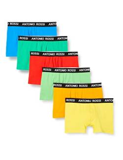 ANTONIO ROSSI (3/6er-Pack) Boxershorts Herren - Unterhosen Männer Multipack mit Elastischem Bund - Baumwollreich, Bequeme Herrenunterwäsche, Neon (6er-Pack), L von ANTONIO ROSSI