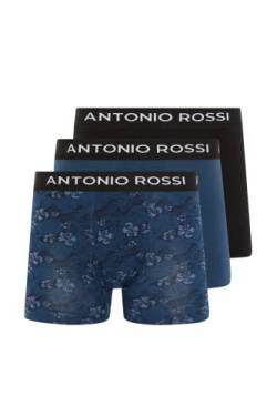 Antonio Rossi (3er-Pack) Boxershorts Herren, Unterhosen Männer Multipack mit elastischem Bund, Atmungsaktive, weiche Boxershorts für den Alltag, Baumwollreiche von ANTONIO ROSSI