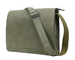 ANTONIO VALERIA Albert Green Premium Leather Messenger Bag for Men von ANTONIO VALERIA