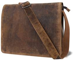 ANTONIO VALERIA Albert Premium Leder Messenger Bag für Herren, Brown, Einheitsgröße… von ANTONIO VALERIA
