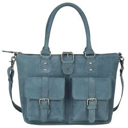 Antonio Valeria Beck Ledertasche für Damen, Hunter Blue, Medium… von ANTONIO VALERIA