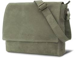 Antonio Valeria Robert Premium Leder Messenger Bag für Herren, hunter green, One_Size, von ANTONIO VALERIA