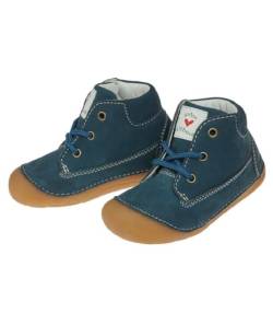 ANTONLIEBEVOLL Baby Lauflernschuhe, Leder Krabbelschuhe Gr. 19-25 EU, rutschfest China-Blue Gr. 19 von ANTONLIEBEVOLL