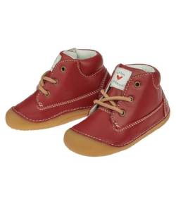 ANTONLIEBEVOLL Lauflernschuh Ino Weite: Mittel Chilli-Papper-red Gr. 23 Baby Lauflernschuhe aus Leder - Krabbelschuhe mit Klettverschluss - praktische Kleinkinder Schuhe von ANTONLIEBEVOLL