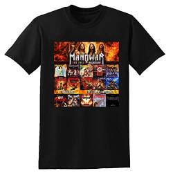 Manowar Mens Black T-Shirt L von ANXI