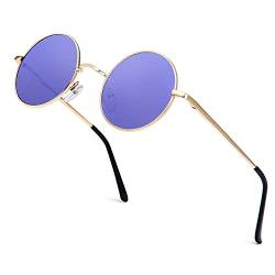 ANYLUV Sonnenbrille Herren Polarisiert, Runde Sonnenbrille Herren Damen Klassische mit UV-Schutz 45mm von ANYLUV