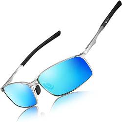 ANYLUV Sonnenbrille Herren Polarisiert, Sportbrille Herren Metallrahmen für Männer Outdoor UV400 Schutz Brille Fahrerbrille von ANYLUV