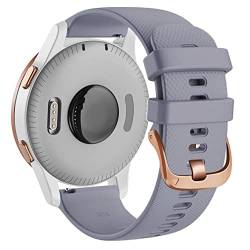 ANZOAT 18 mm Silikon-Lederarmband für Garmin Vivoactive 4S 3S Venu 2S Smartwatch für Active S Move 3S Schnellverschluss-Armband, For Captain Marvel, Achat von ANZOAT
