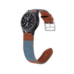 ANZOAT Nylon-Leder-Uhrenarmband für Garmin Venu 2, Armband für Garmin Vivoactive 4 Smartwatch, 22 mm Armband, For Venu, Achat von ANZOAT