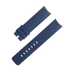 ANZOAT Uhrenarmband mit gebogenem Ende, 22 mm, Schnellverschluss, für IWC-Armband, Aquatimer-Familie, Fluoro-Gummi, 2 Stile, Einheitsgröße, Achat von ANZOAT