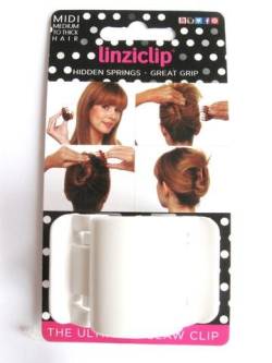 Linziclip Midi The Ultimate Claw Clip matt white von AOBBIY