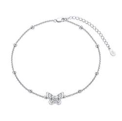 AOBOCO Sterling Silber 925 Schmetterling Armband Damen Schmetterling Geburtstag Geschenke für Frauen von AOBOCO