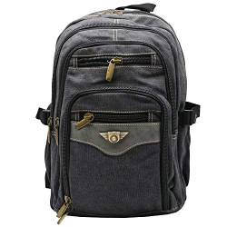 AOKING Rucksack Reisen Rucksack Männer Herren and Damen Schulrucksack Taschen Backpack schwarz von AOKING