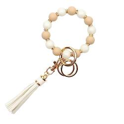 AOKSUNOVA Schlüsselanhänger Armband Perlen Schlüsselanhänger Frau Boho Regenbogen Geschenk für Frauen von AOKSUNOVA