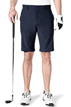 AOLI RAY Herren Golfshorts wasserdichte Dehnbar Leichte Kurze Hose Golf Shorts mit 4 Taschen Navy Taille:30 von AOLI RAY