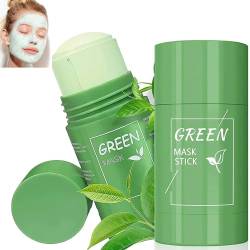 2 Pack Green Mask Stick, Green Mask Clay Stick,Deep Cleansing Smearing Mask,Grüntee Purifying Clay,Regulieren Sie den Wasser und Öl Haushalt der Haut,für alle Art Haut Typ Frauen Männer von AONAT