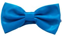 AONAT Verstellbare Herren-Fliege, Fliege Formale Einfarbige klassische Vorgebundene Eedle Fliege für Hochzeit, Party, Einfarbig - Blau von AONAT