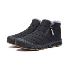 AONETIGER Winterschuhe Herren Damen Gefüttert Winterstiefel Wasserdicht Schneestiefel Warme Bequem Schneeschuhe Rutschfeste Baumwollschuhe(2310 Schwarz,41EU) von AONETIGER