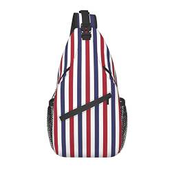 American Flag Crossbody Sling Rucksack Sling Bag American Independence Day Reisen Wandern Brusttasche Daypack für Damen Herren von AOOEDM