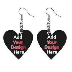 Benutzerdefinierte Name Ohrringe für Frauen Personalisierte Tropfen Ohrringe mit Text/Foto/Logo Geburtstag Hochzeit Weihnachten Geschenk von AOOEDM