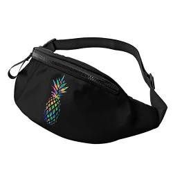 Bunte Kiefer Sommer Tropische Frucht Bauchtasche Sport Casual Hüfttasche Für Damen Herren Modisch von AOOEDM