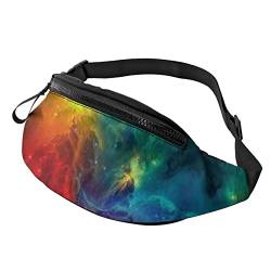 Cool Galaxy Starry Sky Bunte Gürteltasche Sport Casual Hüfttasche für Damen Herren Modisch von AOOEDM