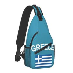 Griechenland-Flaggen-Umhängetasche im Freien für den Unisex-Wanderrucksack für Junge Erwachsene von AOOEDM