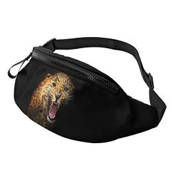 Leopard Roar Wild Big Cat Gürteltasche Sport Casual Hüfttasche für Damen Herren Modisch von AOOEDM