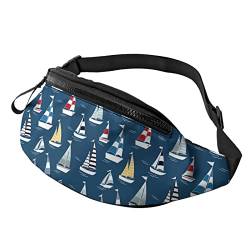 Marine Boat Ocean Sea Fanny Pack Sport Casual Hüfttasche für Damen Herren Modisch von AOOEDM