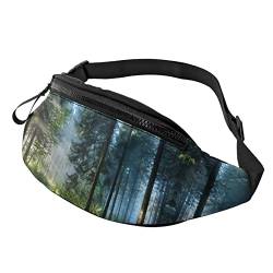 Nature Misty Tree Forest Sunlight Fanny Pack Sport Casual Hüfttasche für Damen Herren Modisch von AOOEDM